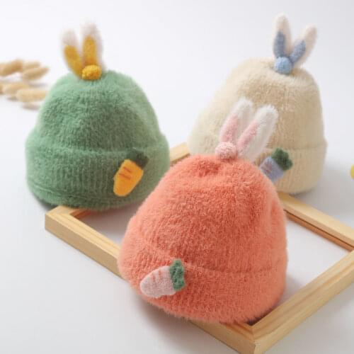 Baby hat autumn and winter infants cute super cute newborn BOYS GIRLS baby winter warm Korean version of the tide