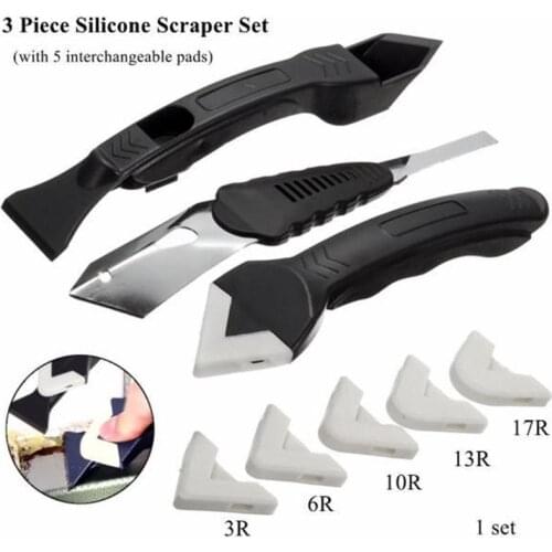 Home Remover Caulk Finisher Sealant Smooth Scraper Grout Kit Tools Window Door Silicone Glass Cement Scraper Tool