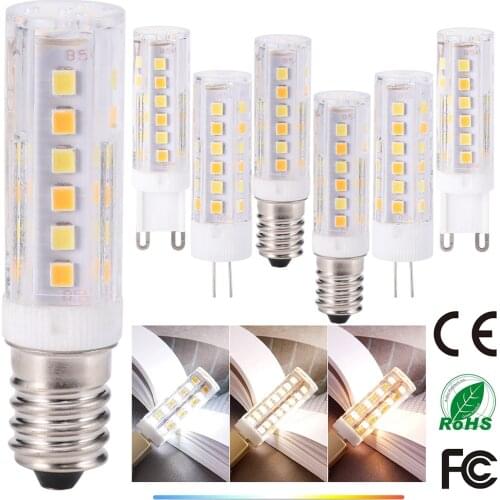 Energy Saving LED Corn Light 3-color Dimming G4/G9/E14 Base SMD2835 AC220V or 110V For Home Decoration Chandeliers Table Lamp