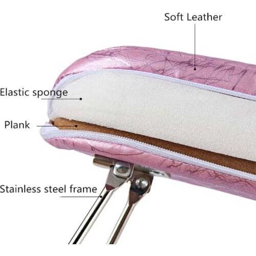 Q1FB Leather Nail Art Arm Rest Cushion Waterproof Pillow Wrist Support Hand Holder Pad Table Manicure Pedicure Tool