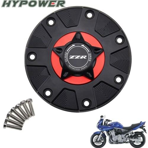 ZZR Gas Fuel Tank Cover for Kawasaki ZZR400 ZZR600 ZZR1100 1993-2006 Motorcycle Accessories CNC Aluminum Oil Cap Motorbike
