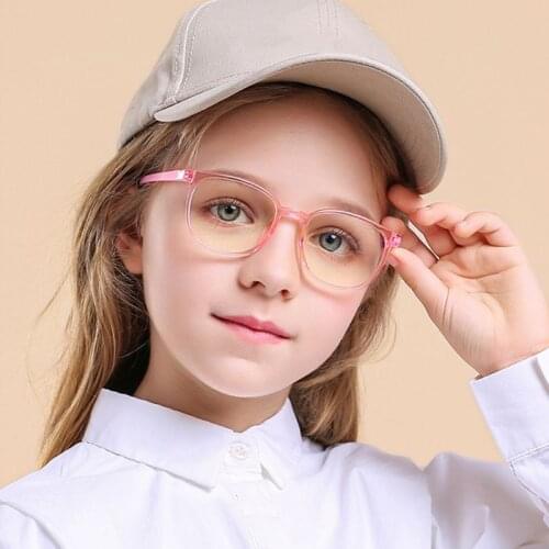 Square Blue Light Kids Glasses 2020 Children Boy Girls Computer Transparent Blocking Anti Reflective Eyeglasses