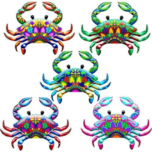 Metal Crab Wall Decor Ocean Hanging Ornament For Patio Garden Indoor Outdoor Home Decoration New Crab Home Wall Hanging Decor