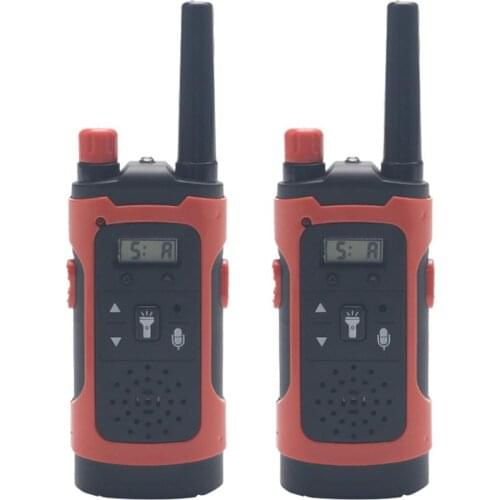 Mini 80-100M Kids Walkie Talkies Toy Child Electronic Radio Voice Interphone Toy Outdoor LCD Display Walkie Talkies Toy