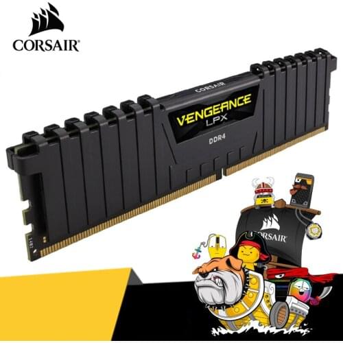 CORSAIR Vengeance RAM Memory LPX 4GB 8GB 16GB 32GB DDR4 PC4 2400Mhz 2666Mhz memoria ram ddr4 Module PC Desktop RAM Memory DIMM