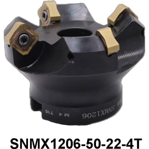 OYYU SNMX1206-50-22-4T Milling Cutter Head 45 degree High Precision Cutting Plate 50mm Fast Feed Double Face End Mill Holder