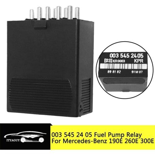 Plastic Fuel Pump Relay for Benz W124 W126 W201 190E 260E 300E 300CE 300SE 300TE 300SEL 1989-1993 003 545 24 05 0035452405