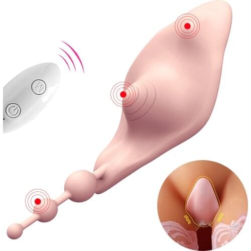 Portable Panty Vibrator Invisible Vibrating Egg Wearable Vibrator Remote Control Clitoris Anal Stimulator Sex Toys for Women
