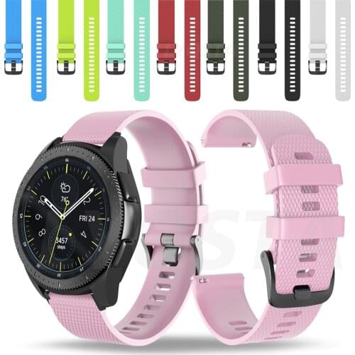 Smart Watch Bands For Galaxy Watch 42mm Silicone Wrist Straps For Xiaomi Huami Amazfit GTR 42mm GTS2 Bip U/S GT 2 42mm Bracelet