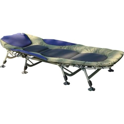 Folding Bed Single Bed Portable Simple Lunch Break Bed Office Home Nap Camp Bed Multifunctional Recliner