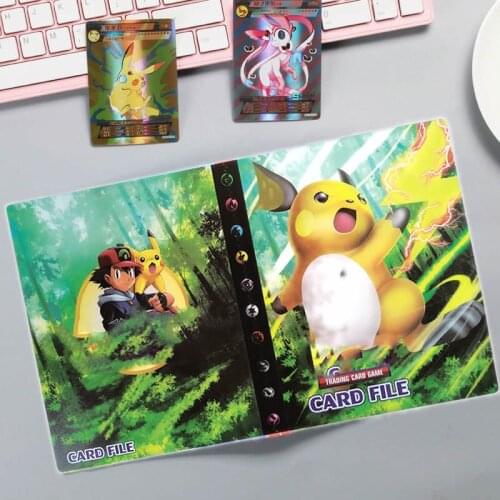 TAKARA TOMY Pokemon 240Pcs Cartoon Album Pokemon Book Game Cards Collections Binder Folder Top Loaded List Toys Gift For Kids