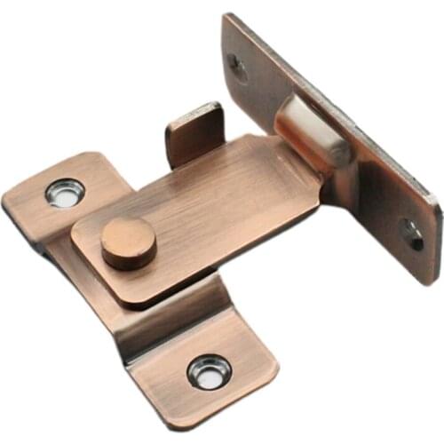 Right Angle Door Latch 90 Degree Slide Gate Hasp Latches Lock Flip Door Lock Buckle Barn Door Lock Furniture Hardware