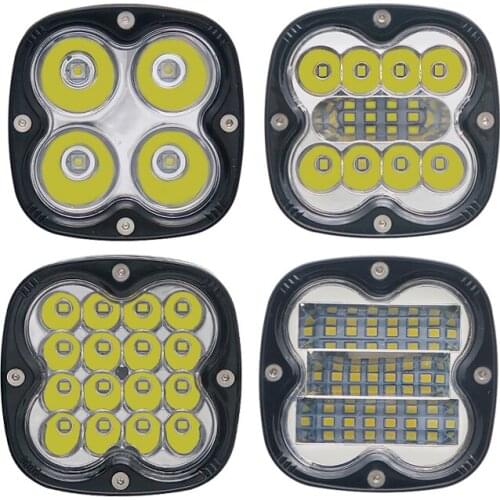 1/2pcs 40w Spot Flood Combo Beam Led Wrok Light Offroad Light Car Truck SUV ATV UTV UTE Led Driving Lights 12V 24V Motorcycles