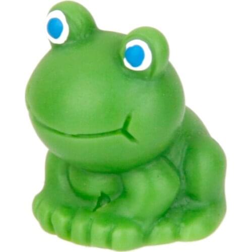 10 x Miniature Dollhouse Fairy Garden Bonsai DIY Decor Craft Blue Eye Frog