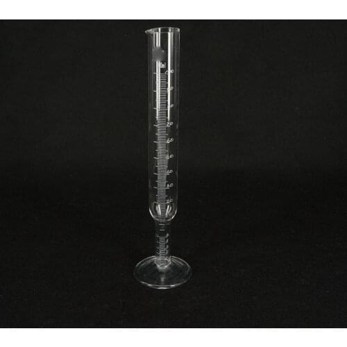 100ml Lower Narrow Neck Lab Glass Graduated Measuring Cylinder Chemical Ware