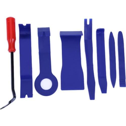 8Pcs/set Car Door Panel Remover Upholstery Car Auto Removal Trim Clip Fastener Disassemble Vehicle Refit Tool