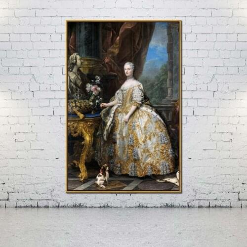 Artcozy Oil Canvas Painting 18th century french women For Home Decoration Wall Art