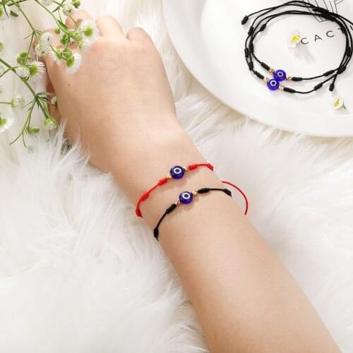 Lucky Evil Eye Bracelets For Women men Handmade Braided Rope Lucky Jewelry Red Bracelet Female Couples Friendship Bracelet