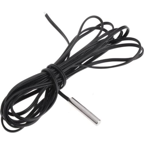 150cm NTC 10K Ohm 1% 3435 Thermistor Temperature Sensor Cylinder Probe 1.5m Wire