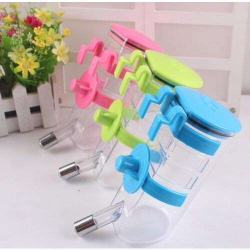 Environmental Protection Pet Drinking Cup Pet Products Fashion Hanging Cage Type Kettle Stainless Steel Ball Automatic Water