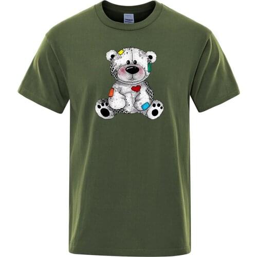 Cartoon Lovely Paw Printing Mens T-Shirt Comfortable Vintage Tee Shirts Crewneck Oversized Tshirt Loose Breathable T Shirt Mens