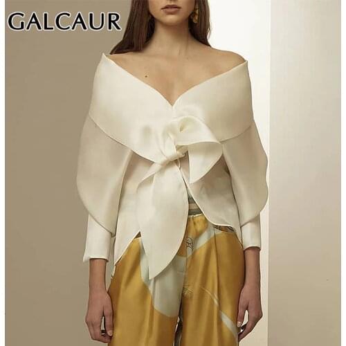 GALCAUR Off Shoulder Blouses