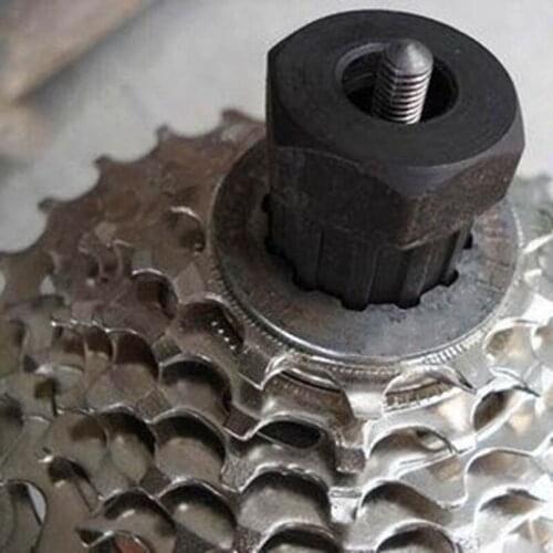 Mountain Bike Disassembly Flywheel Shaped Lock Maintenance Mountain Ring Black Remover Freewheel Bike Screw Cassette Tool 1PC