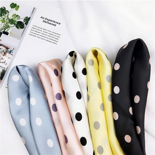 New Style Small Round Point Small Square Scarf Imitation Silk Womens Spring And Autumn Summer Versatile Korean Headdress