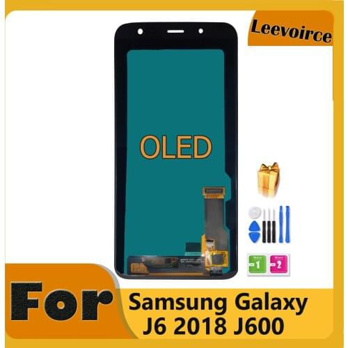 OLED Super AMOLED 5.6" LCD Screen For Samsung Galaxy J6 2018 J600 J600F J600Y SM-J600F J600G J600FN LCD Display Touch Screen