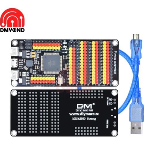 DM Strong Series MEGA 2560 Microcontroller Board MEGA2560 ATmega2560 ATmega for Arduino Module Micro USB with USB Cable