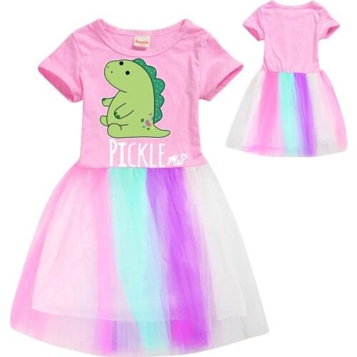 Girls Dress short Sleeve Baby Kids Clothes Children KidsClothes Appliques Kids Girl birthday Gowns Party Dresses Christmas gift