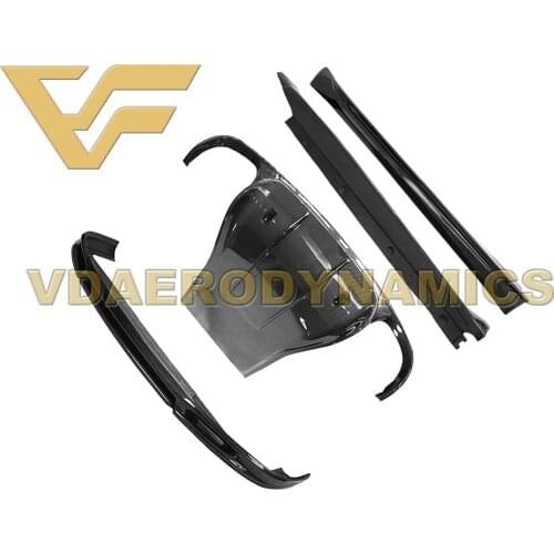 Suitable For 11-14 991 991.1 Porsche 911 Carrera S 4 4S VAD-V Carbon Fiber Full Body Kit Front Lip Rear Lip Diffuser Side Skirts