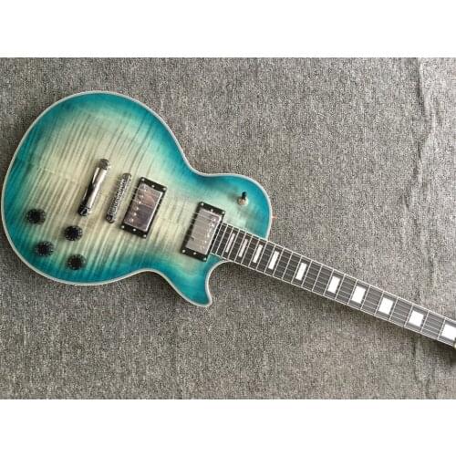 Custom Flame maple custom electric guitar,blueburst colour guitar,Chrome hardware. musical instruments