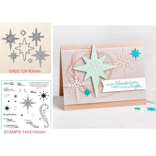 Lucky star Metal cutting dies and stamps For Scrapbooking Embossing Decorative Crafts DIY Paper Cards Stamp and DIES