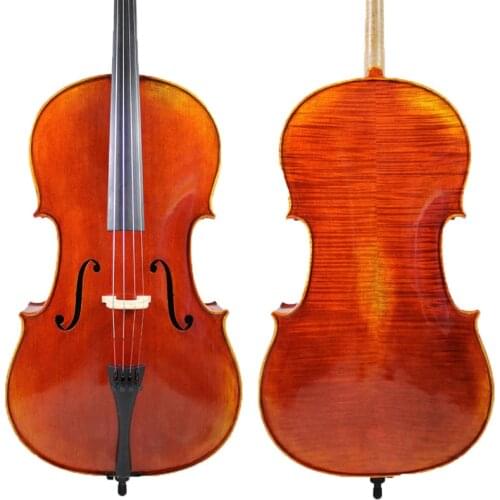Fabulous Cello Stradivari Cello 3/4 + Free Case, Bow,Shipping!,Amzing Maple ,Fine Tone.Best Model