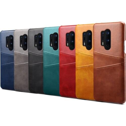 Ultra-thin Leather Phone Case for Oneplus 8T 6 6T 5 5T 3 Luxury Cover Card Holder for One Plus 8 7 Pro 7T Protection Coque Funda
