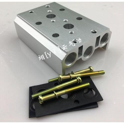 VV5F3-20-021 VV5F3-20-031 VV5F3-20-041 VV5F3-20-051 SMCtype manifold solenoidvalve base series solenoid valve junction plate