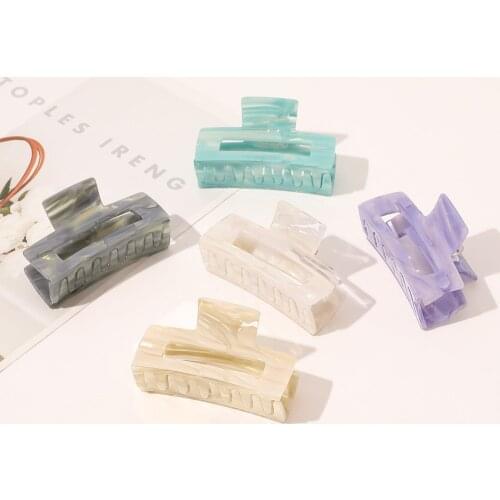 2021 New Fashion Medium Sweet Boutique Acetic Acid Wild Geometry Hairpin Barrette for Women Girl Accessories Headwear