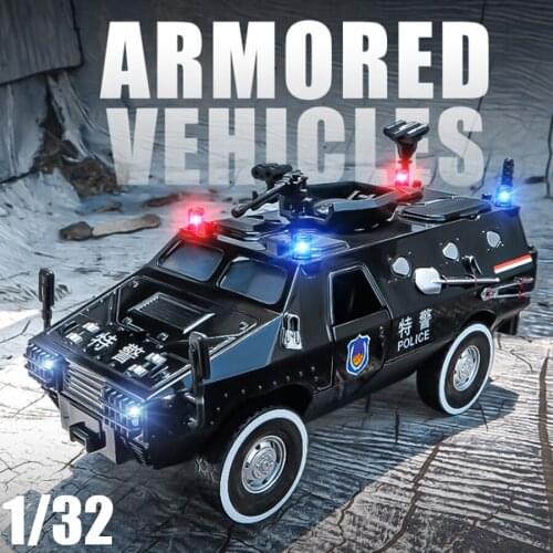 1:24 New ZFB Military Truck Armored Alloy Car Model Diecasts & Toy Vehicles Pull Back For Children Gifts Free Shipping