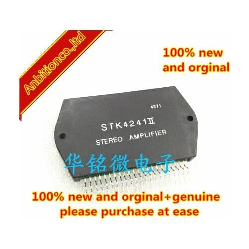 1pcs 100% new and original STK4241II 2ch AF Power Amplifier (Split Power Supply) (120W + 120W min, THD = 0.4%) in stock