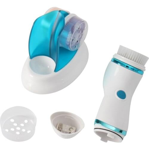 4 in 1 Electric Facial Face Spa Cleansing Brush Beauty Cleanser Exfoliate