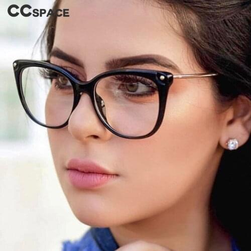 45818 TR90 Retro Anti-blue Cat Eye Glasses Frames Men Women Optical Fashion Computer Glasses