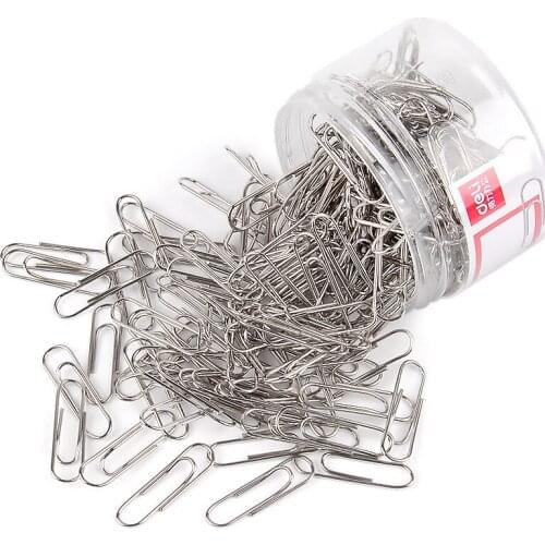 50pcs / 200pcs 30mm high quality stainless steel paper clips, binding pins, note clips, school office supplies