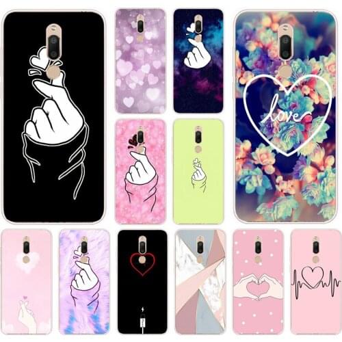 62AS The love in my fingers Soft Silicone Back Cover Case for Meizu M6 M6S M6T Note Pro 7 Plus C9 Pro cover funda