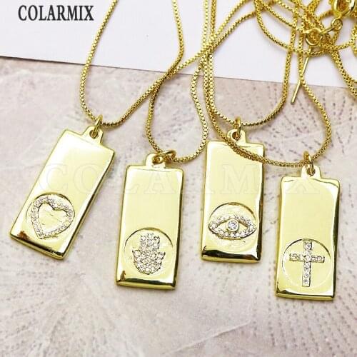 8 Strand Retangle charms necklace jewelry accessories women Gift for women necklace for women New design 7265