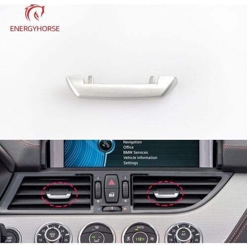 Car Chromeplate Air Conditioning Vent Toggle Piece Outlet Card Pad Clip Wind Direction Adjustment Plectrum For BMW Z4 E89