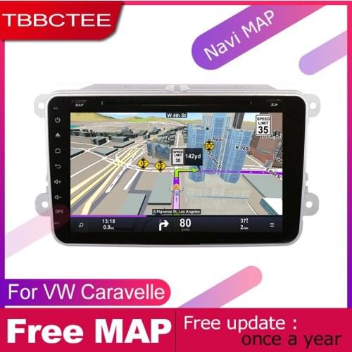 TBBCTEE 2 DIN Auto DVD Player GPS Navi Navigation For Volkswagen VW Caravelle 2010~2015 Car Android Multimedia System Screen