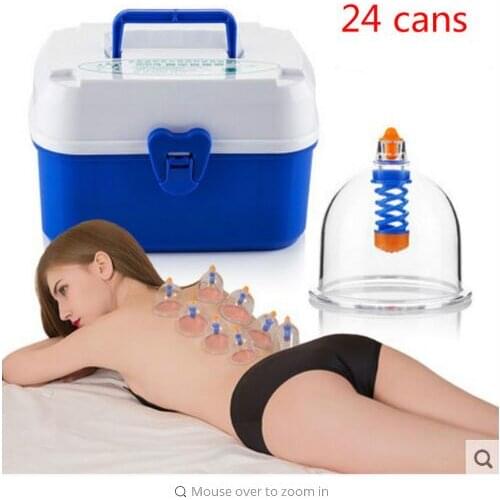 Cupping is 24 cupping cans household vacuum cupping suction type magnetic therapy thickening tank pull the glass