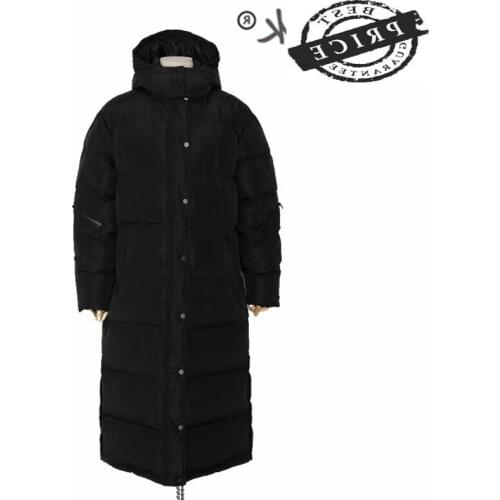 Long Mens Down Jacket Warm Thick 20% White Duck Down Winter Jackets Coats Hooded Black Jaqueta Masculina Inverno 2a005