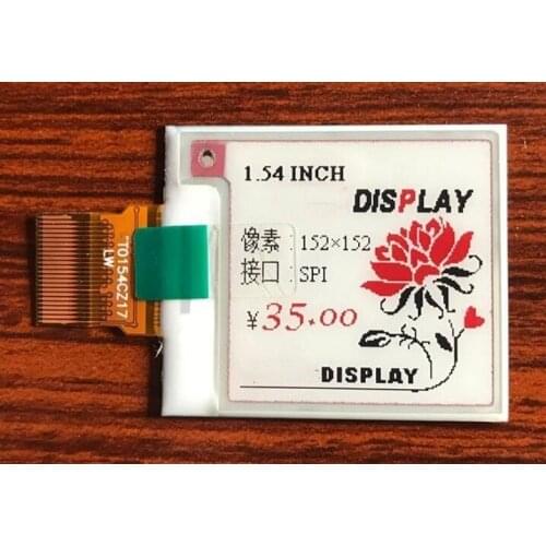 1.54 inch 24PIN SPI Black White Red E-INK E-Paper Display Screen IL0373 Drive IC 152*152